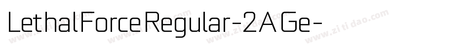 LethalForceRegular-2AGe字体转换