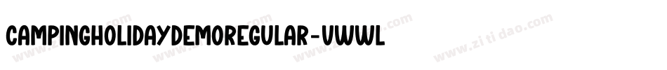 CampingHolidayDemoRegular-VwWl字体转换