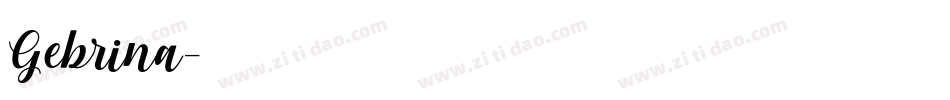 Gebrina字体转换