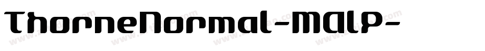 ThorneNormal-MAlP字体转换