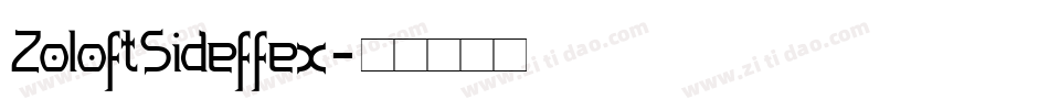 ZoloftSideffex字体转换