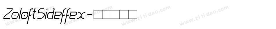ZoloftSideffex字体转换