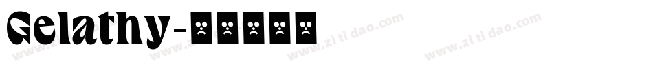 Gelathy字体转换