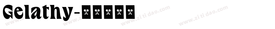 Gelathy字体转换
