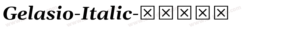 Gelasio-Italic字体转换