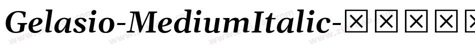 Gelasio-MediumItalic字体转换