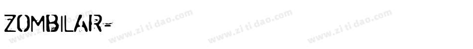 ZOMBILAR字体转换