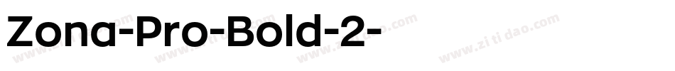Zona-Pro-Bold-2字体转换
