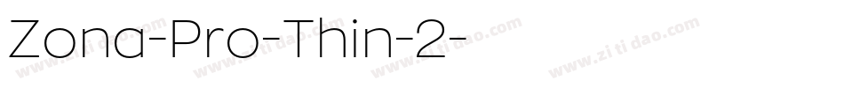 Zona-Pro-Thin-2字体转换