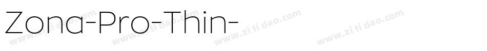 Zona-Pro-Thin字体转换
