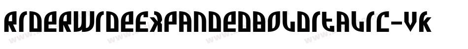 RiderWideExpandedBoldItalic-vKz9字体转换 RiderWideExpandedBoldItalic-vKz9字体转换