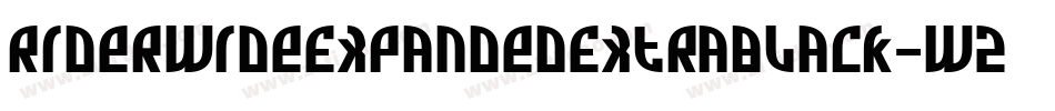 RiderWideExpandedExtrablack-w2z6字体转换