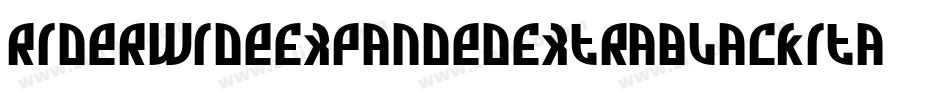 RiderWideExpandedExtrablackItalic-7Yx4字体转换 RiderWideExpandedExtrablackItalic-7Yx4字体转换