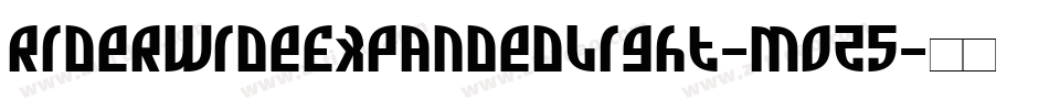 RiderWideExpandedLight-moz5字体转换 RiderWideExpandedLight-moz5字体转换