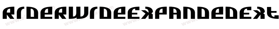 RiderWideExpandedExtrablack-w2z6字体转换
