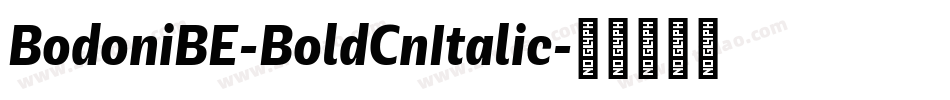 BodoniBE-BoldCnItalic字体转换