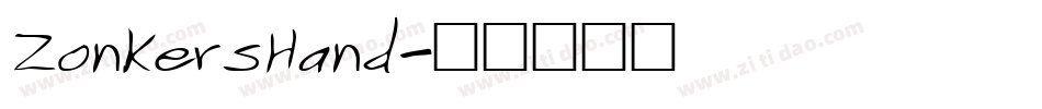 ZonkersHand字体转换