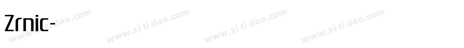 Zrnic字体转换