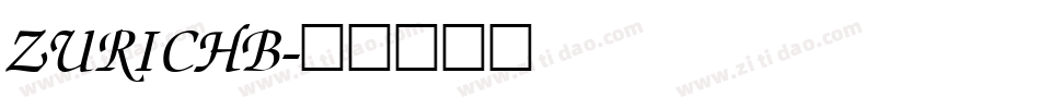 ZURICHB字体转换