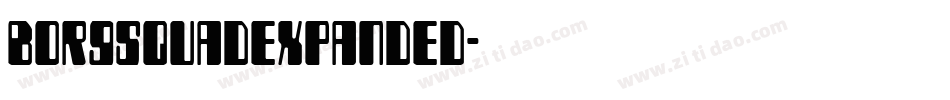 borgsquadexpanded字体转换