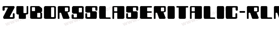 ZyborgsLaserItalic-rLr9字体转换