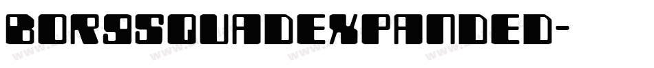 borgsquadexpanded字体转换
