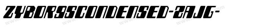 ZyborgsCondensed-zaJG字体转换