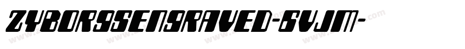 ZyborgsEngraved-6VjM字体转换