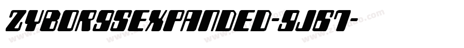 ZyborgsExpanded-9j67字体转换