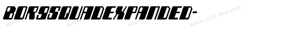 borgsquadexpanded字体转换