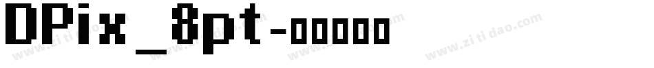 DPix_8pt字体转换