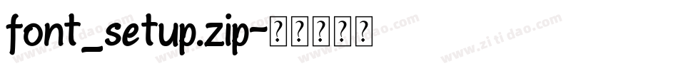 font_setup.zip字体转换