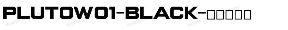 plutow01-black字体转换