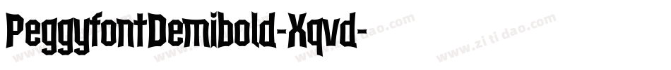 PeggyfontDemibold-Xqvd字体转换