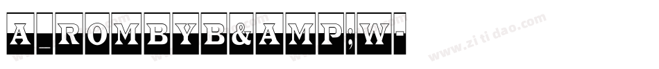 a_RombyB&W字体转换