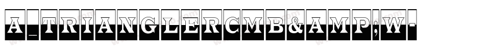 a_TrianglerCmB&W字体转换