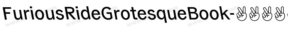 FuriousRideGrotesqueBook字体转换