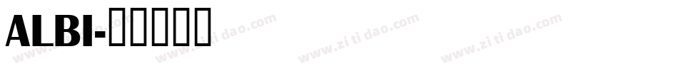 ALBI字体转换