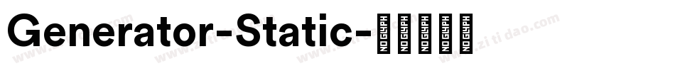 Generator-Static字体转换