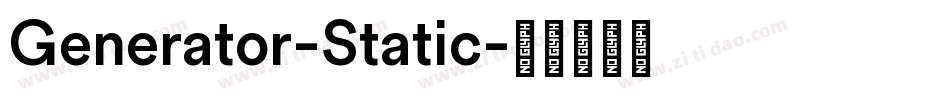 Generator-Static字体转换