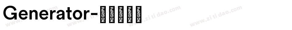 Generator字体转换