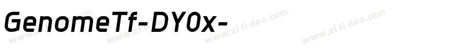 GenomeTf-DY0x字体转换