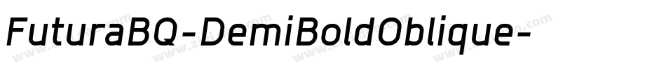 FuturaBQ-DemiBoldOblique字体转换