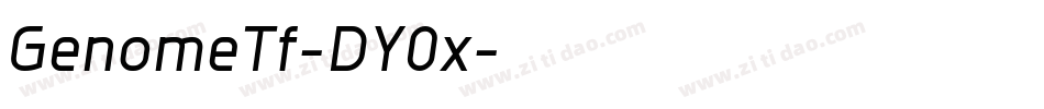 GenomeTf-DY0x字体转换