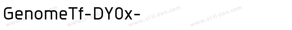 GenomeTf-DY0x字体转换