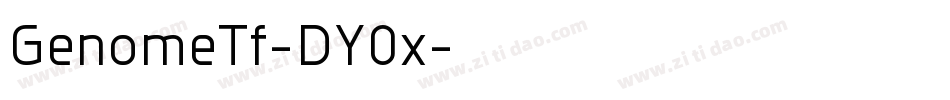 GenomeTf-DY0x字体转换