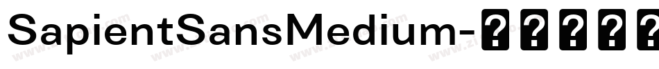 SapientSansMedium字体转换