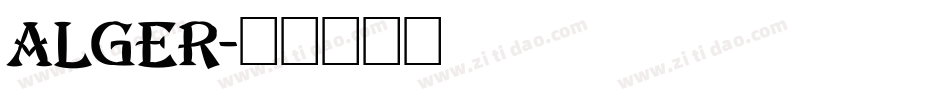 ALGER字体转换