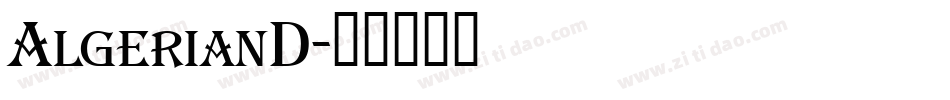 AlgerianD字体转换