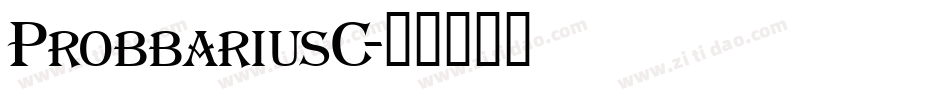 ProbbariusC字体转换